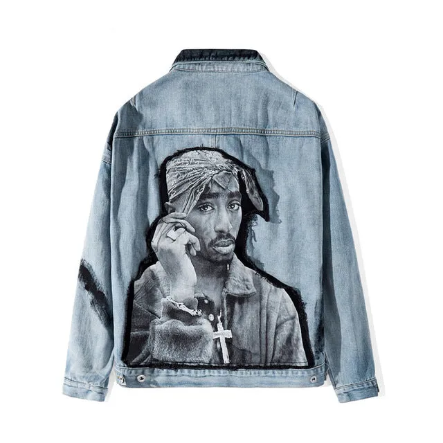 2PAC Tupac Shakur Denim Jacket