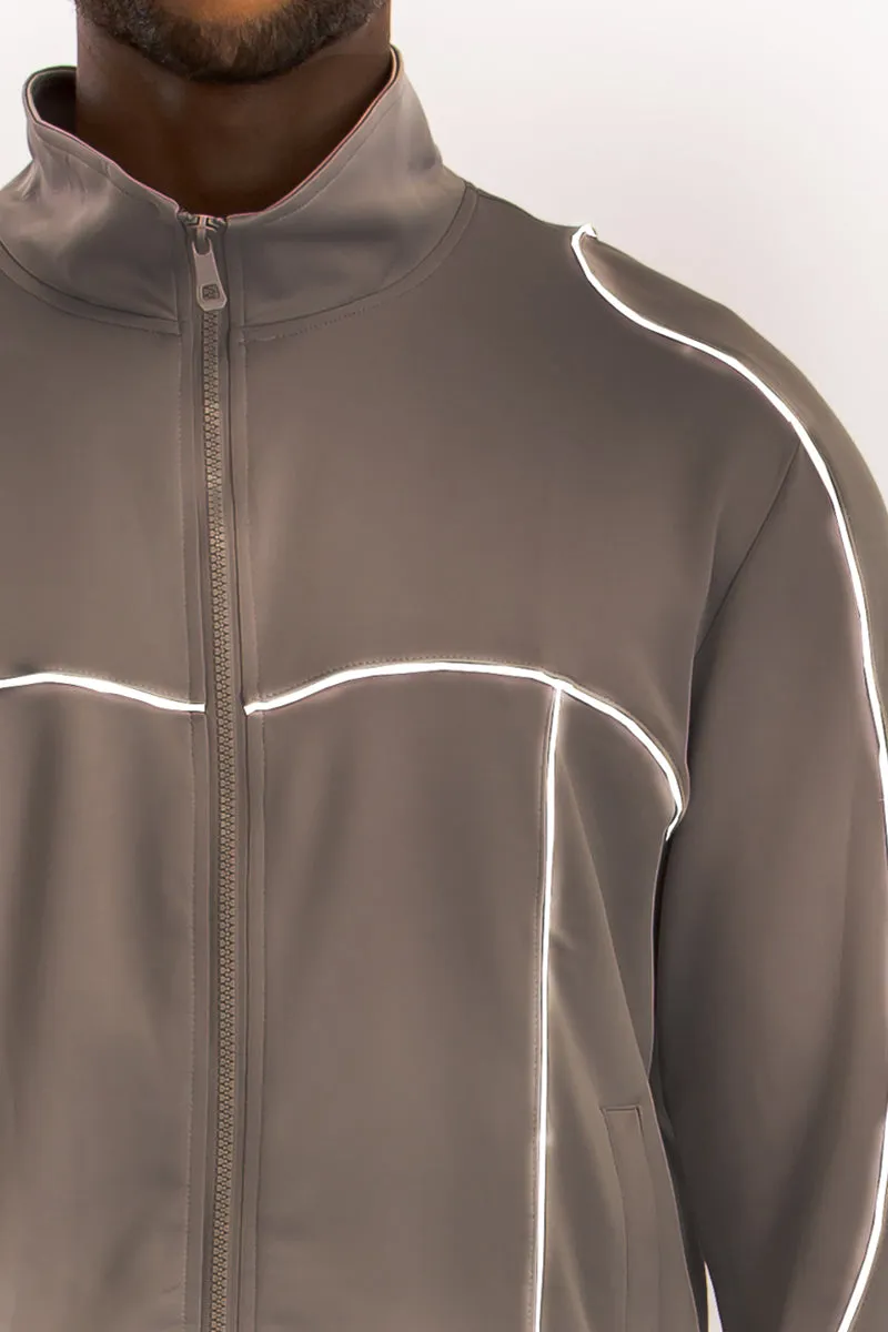3M Reflective Piping Jacket and Pant Track Suit