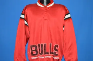 90s Chicago Bulls Pullover Track Jacket Large