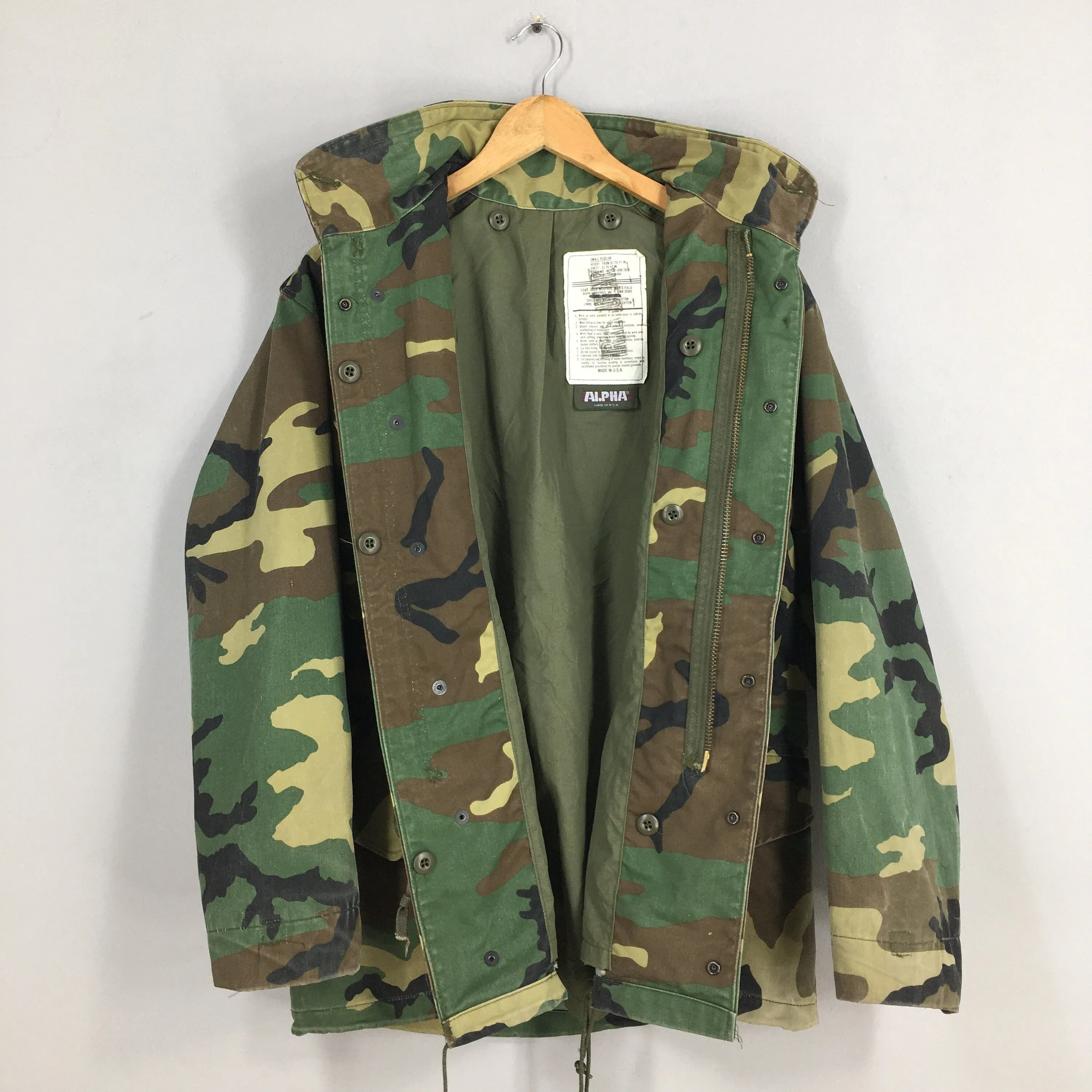 Alpha Industries M-65 Field Camouflage Jacket Small