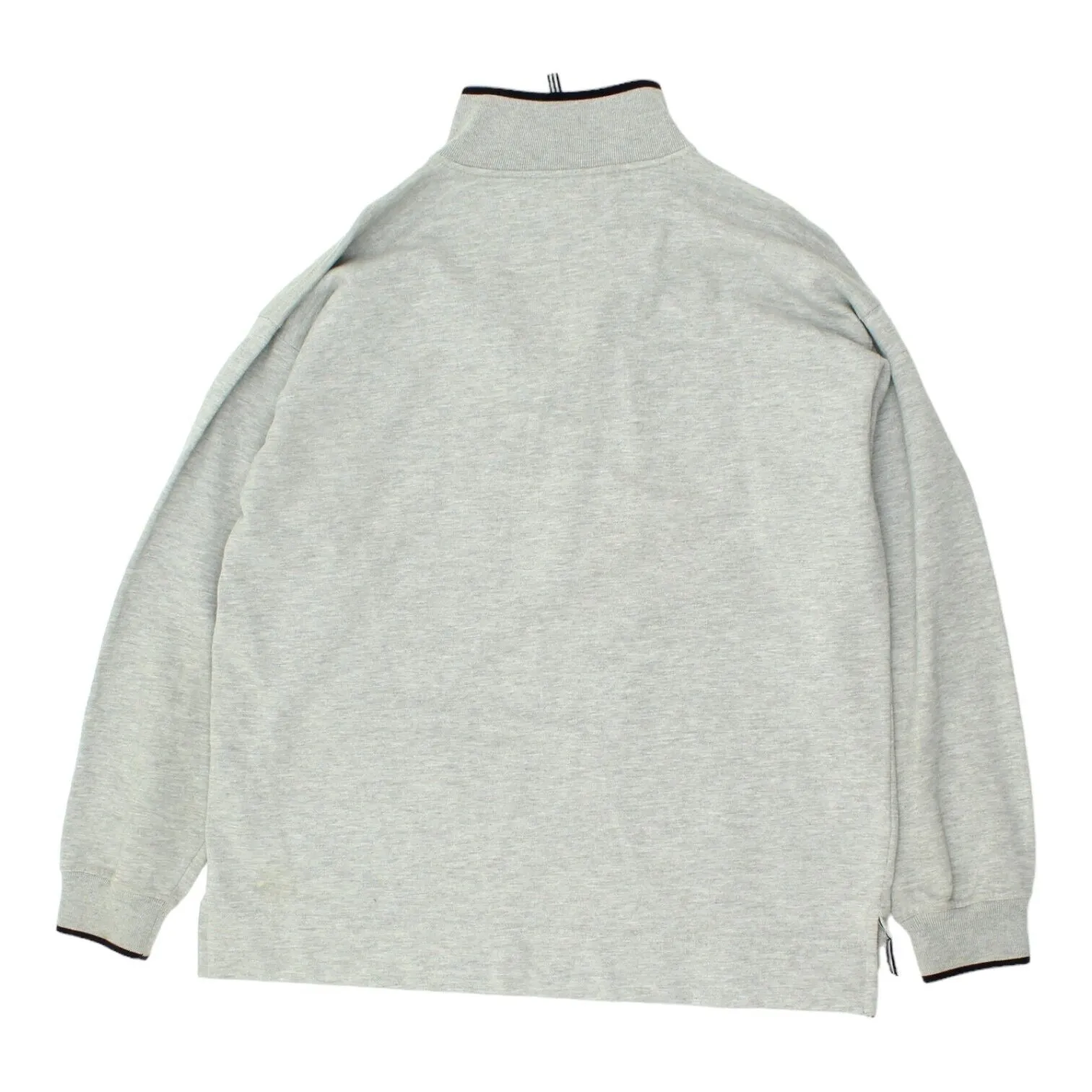 Asics Mens Grey Half Zip Sweat Top | Vintage Sportswear Sweatshirt Track Jacket