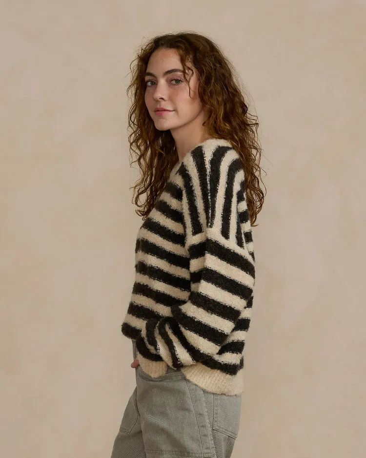ASPEN SWEATER | FUZZY STRIPE