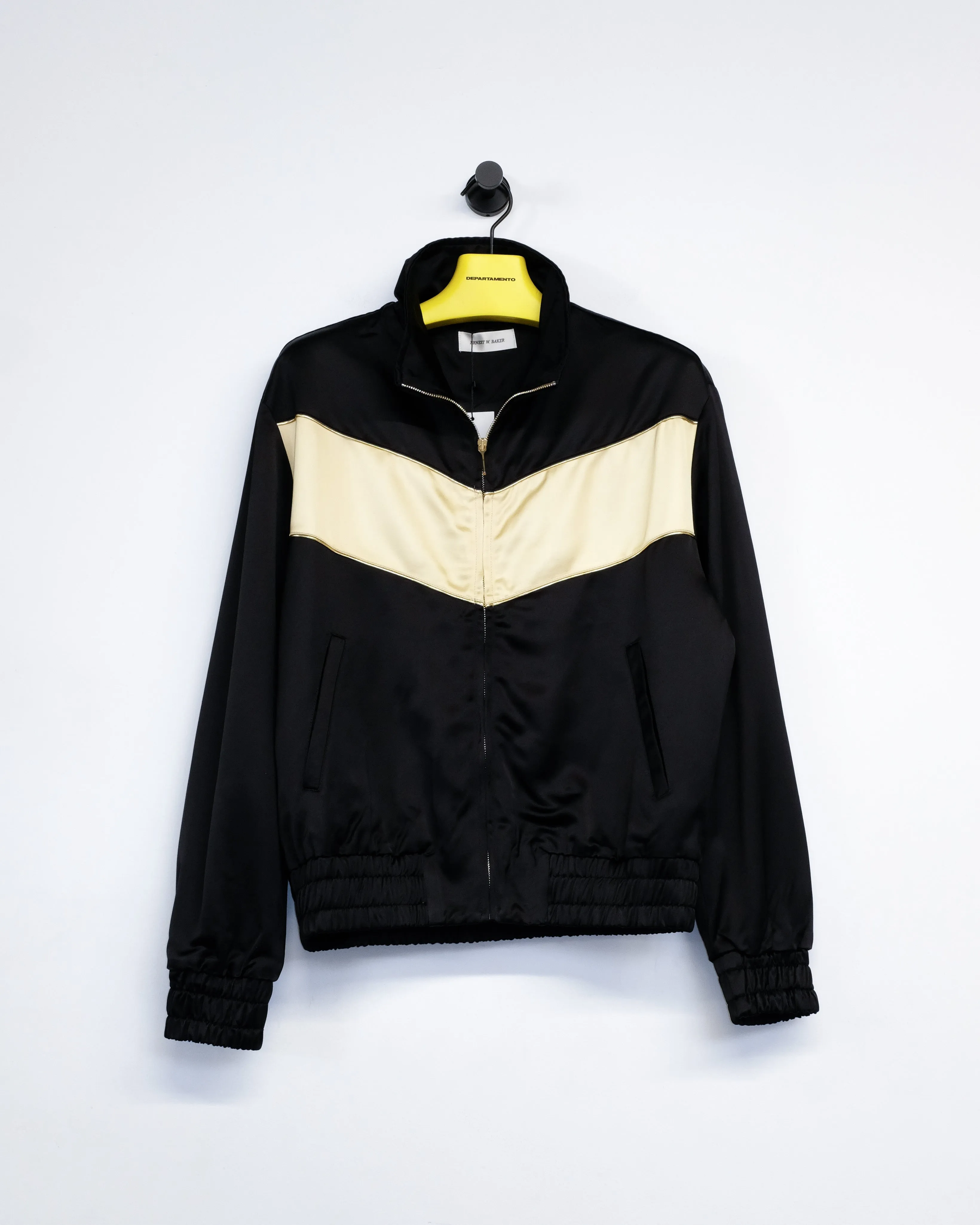 Black & Gold Viscose Track Top