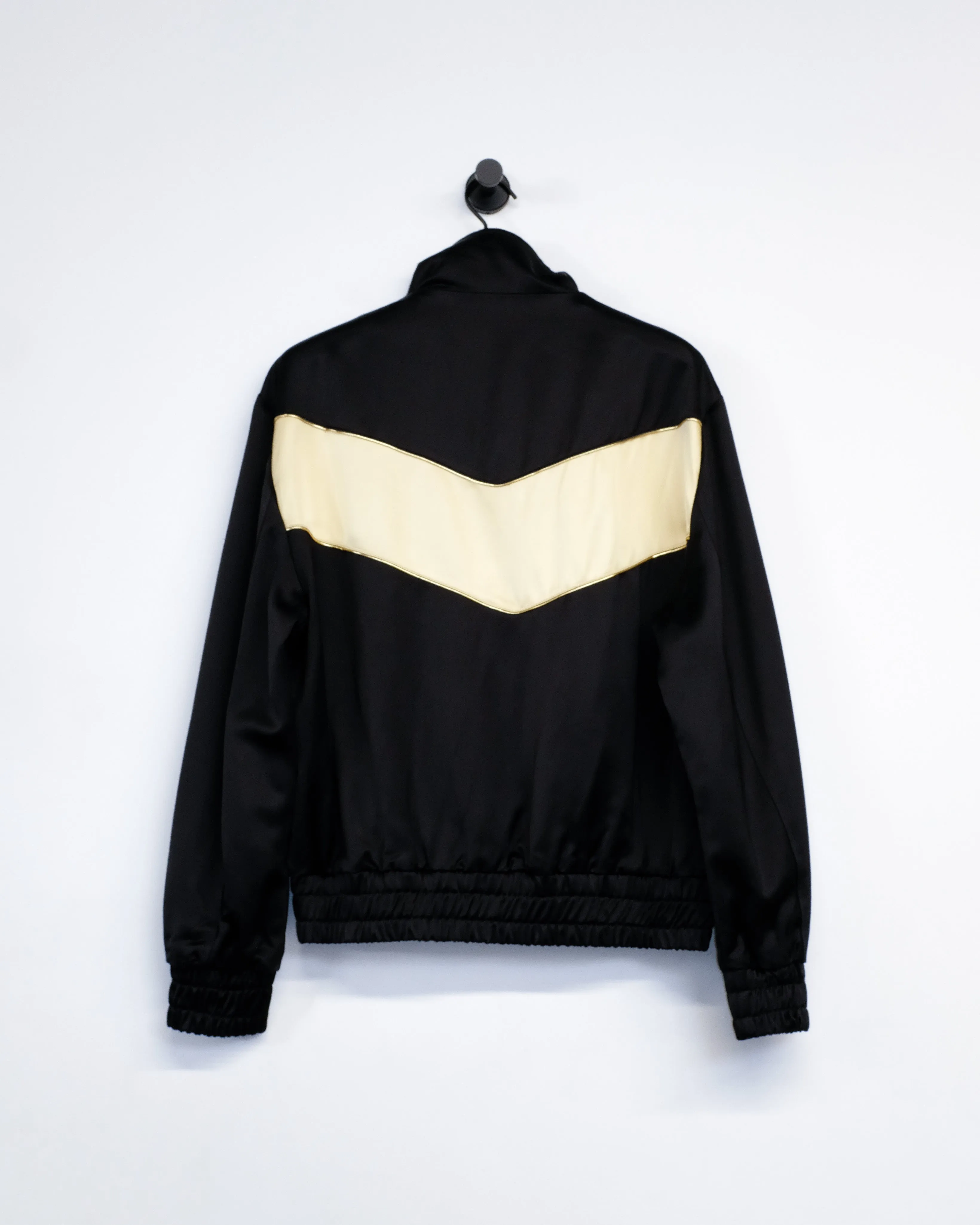 Black & Gold Viscose Track Top
