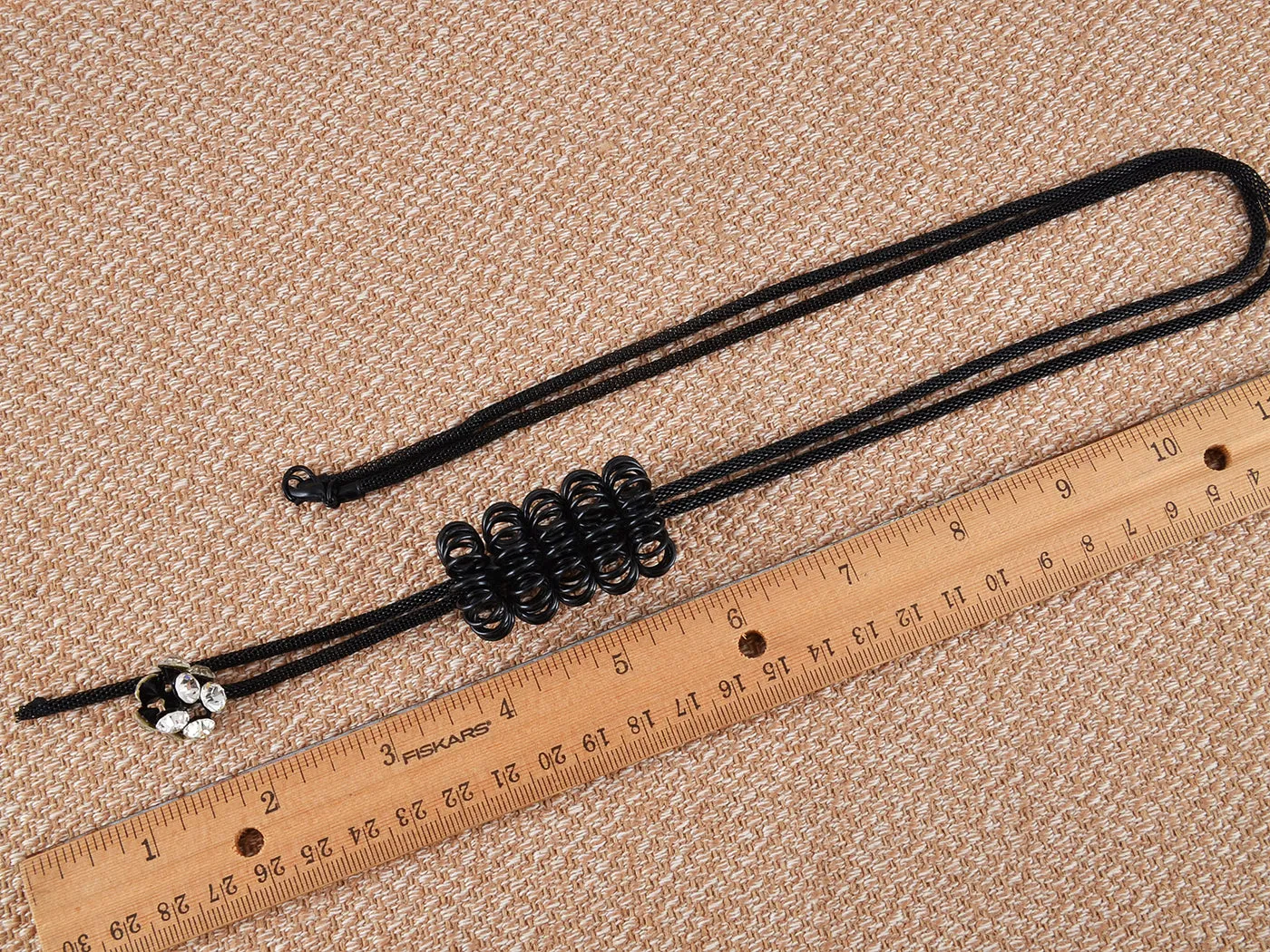 Black Chain Honeycomb Dangle Tassel Jewelry Necklace