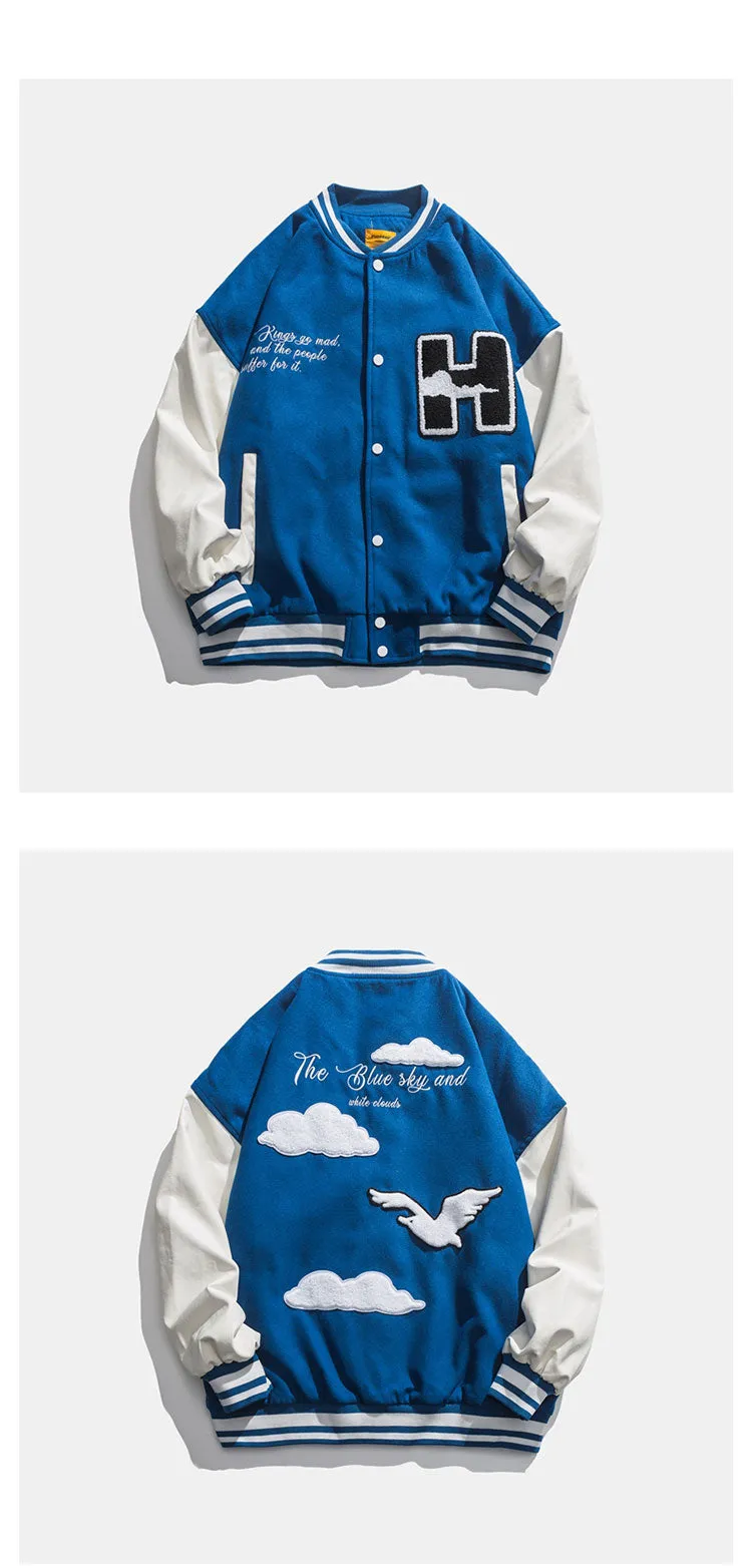 DEVILRAY FUSEEHO ZECCO UNISEX BASEBALL JACKET