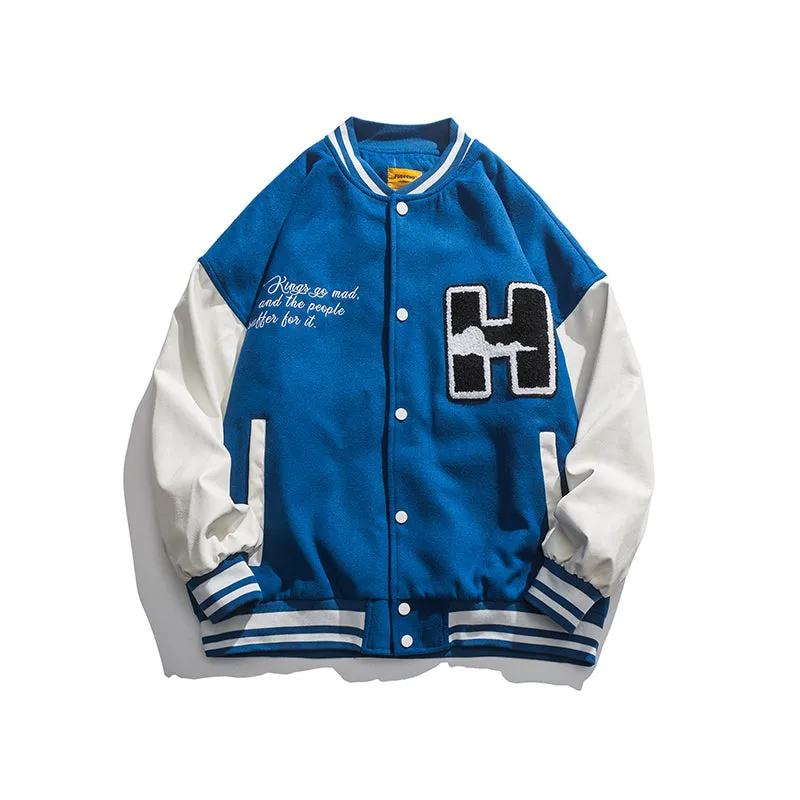 DEVILRAY FUSEEHO ZECCO UNISEX BASEBALL JACKET
