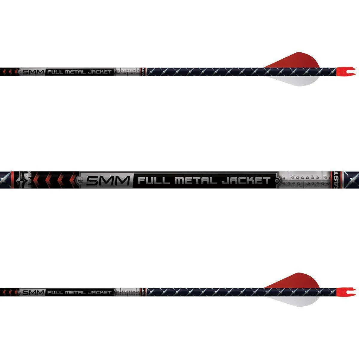 EASTON ARROW FMJ 5MM DIAMOND PLATE W/ 2" BLAZER VANES 400 (6)