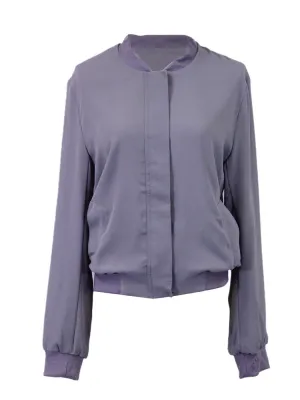 Everly Comfortable Long Sleeve Zipper Front Lightweight Sports Jacket