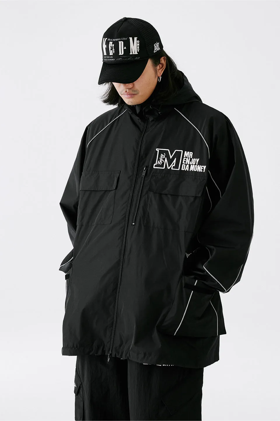 Functional Embroidery Track Jacket