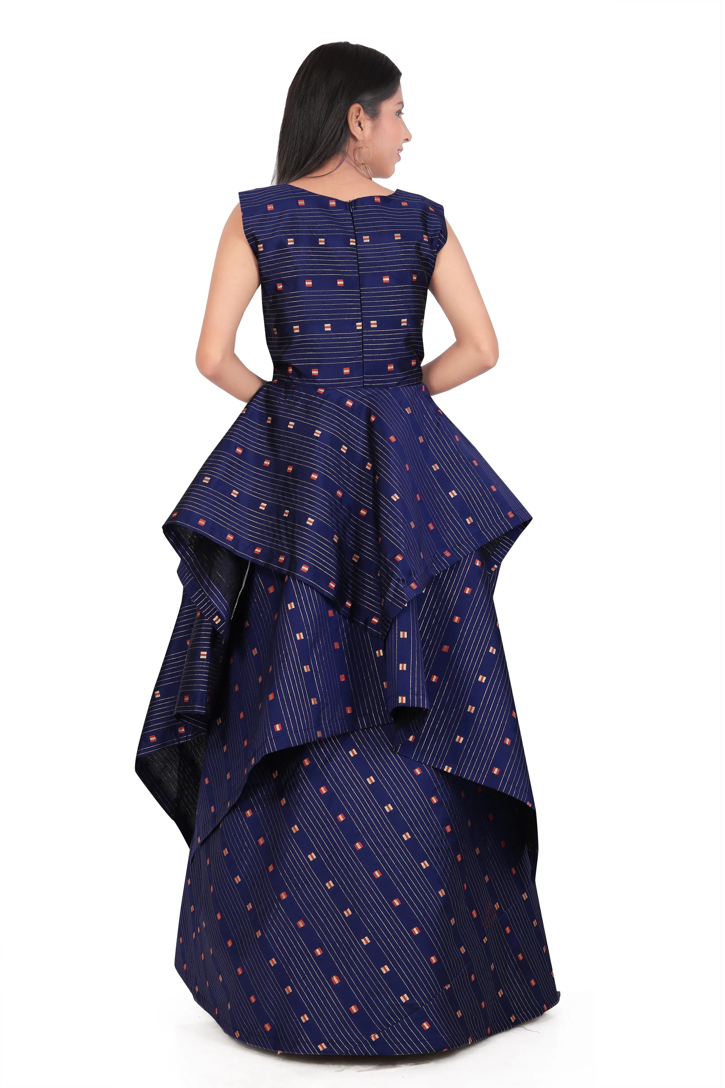 Girl's Maxi Blue Dress Gown for kids