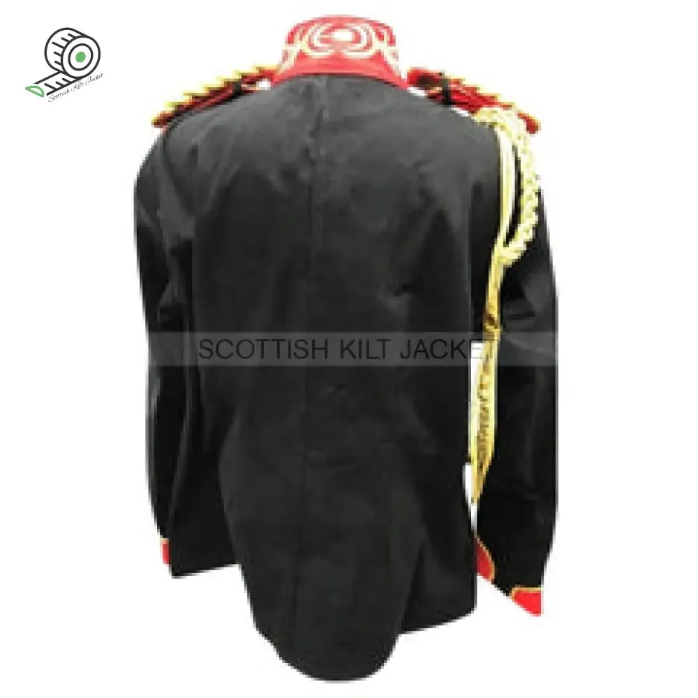 Hussar jacket with gold ribbons in a military style