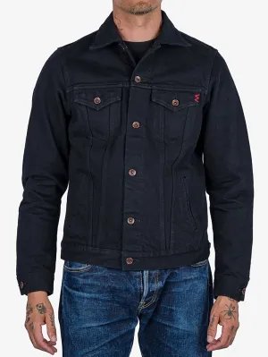 Iron Heart IHJ-132-BLK 14oz Selvedge Modified Type III Jacket - Superblack