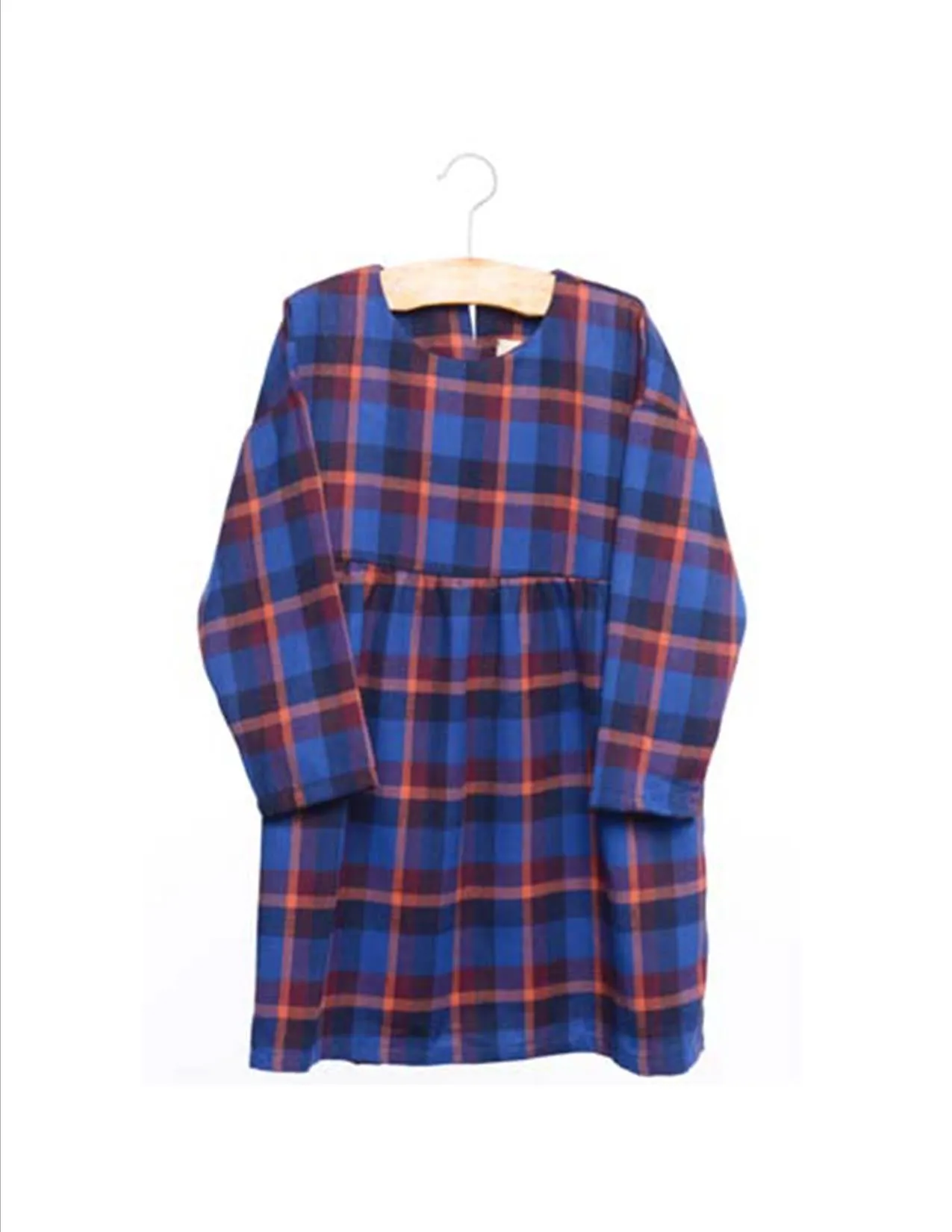 Isa Plaid Dress with Fox Ear Sweater