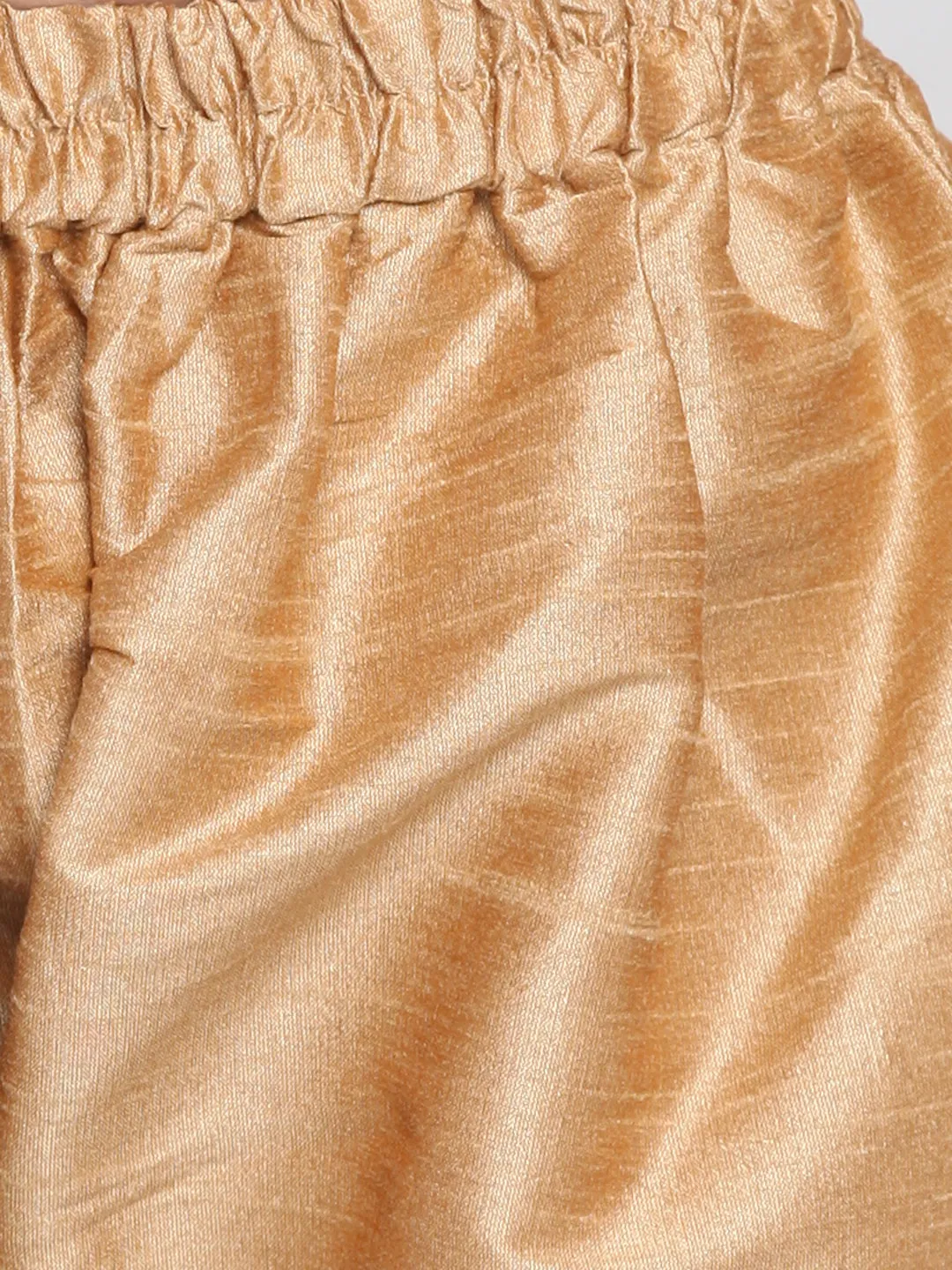 Jashvi Banarasi Gold And Rose Gold Woven Siblings Set