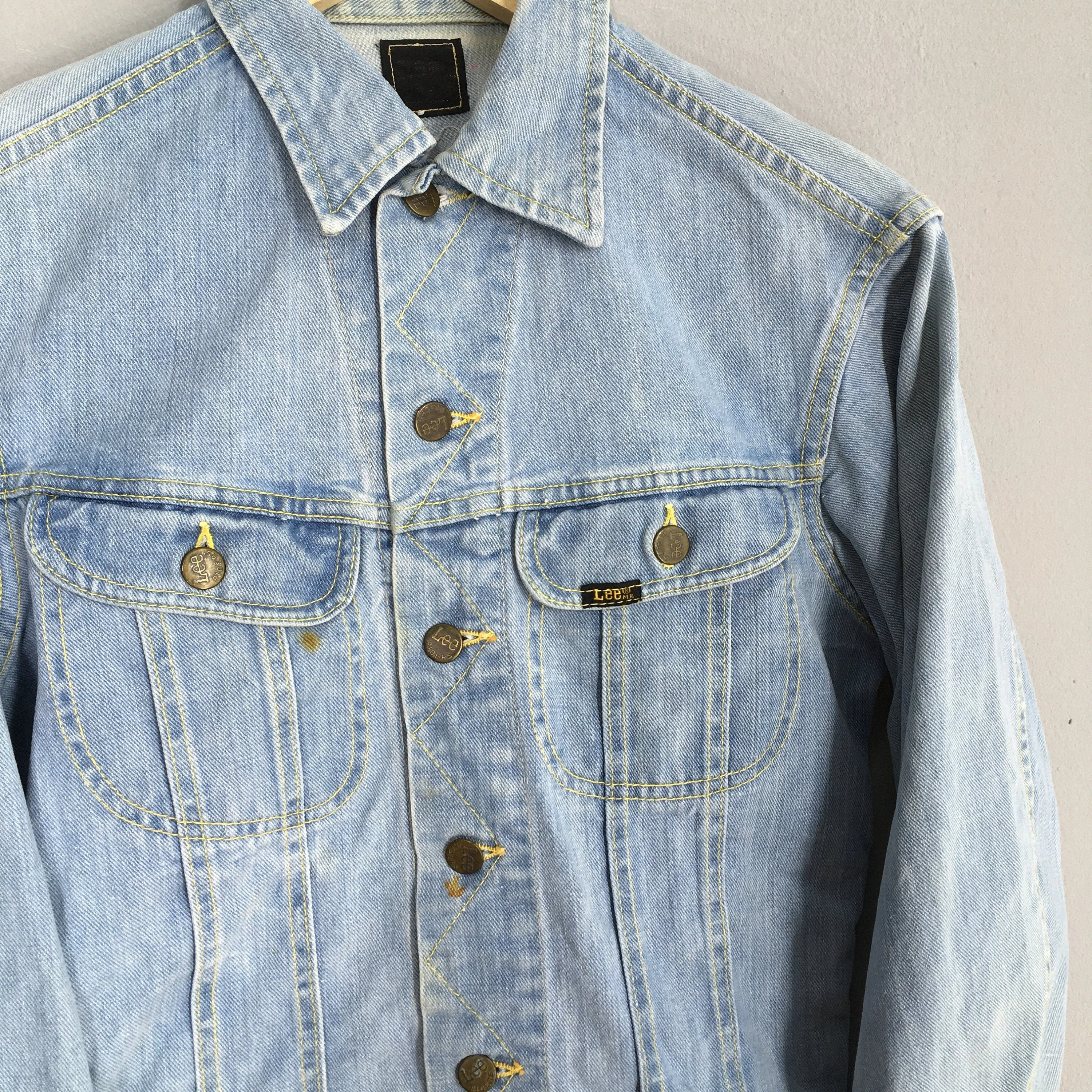 Lee Sanforized Denim Trucker Jacket Small