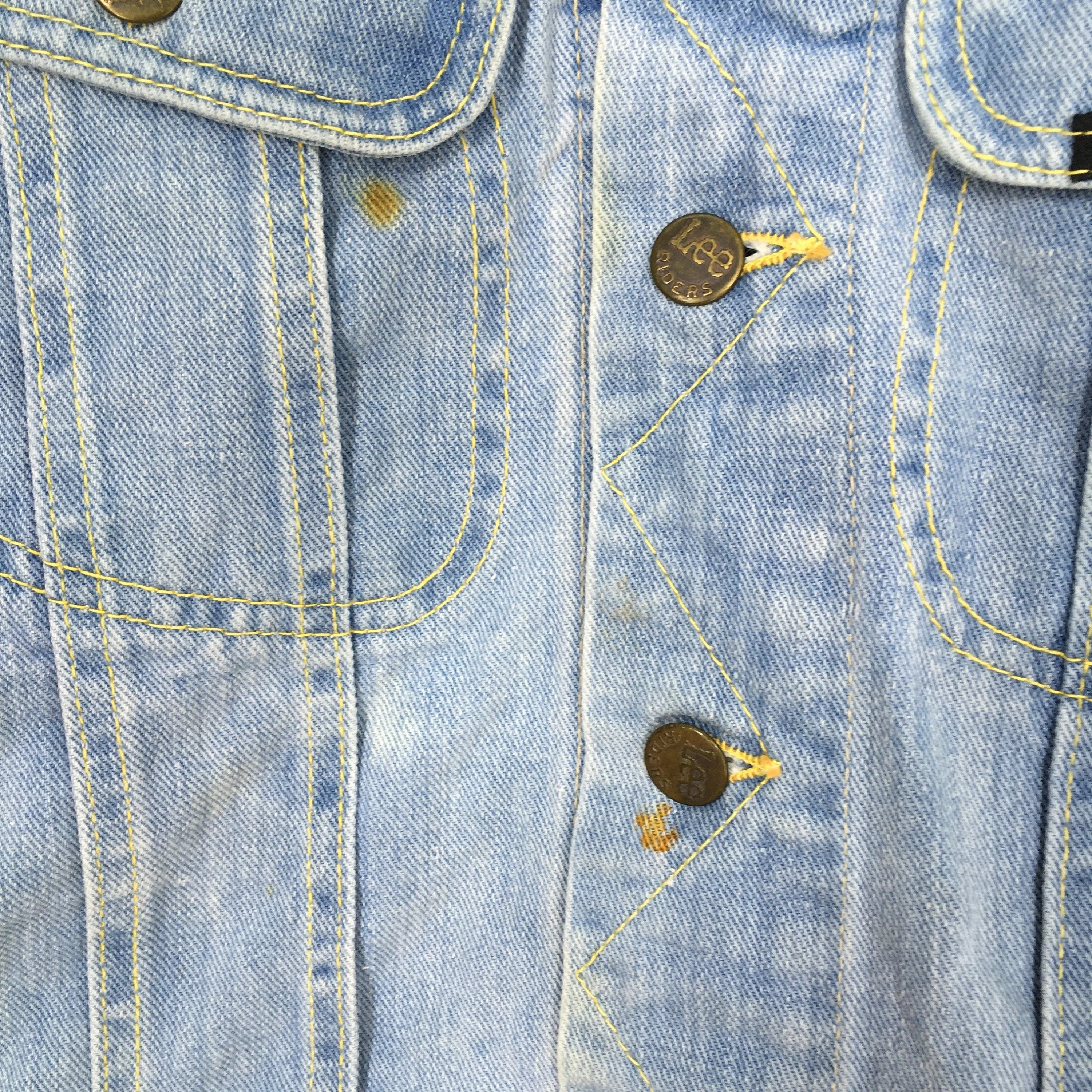 Lee Sanforized Denim Trucker Jacket Small