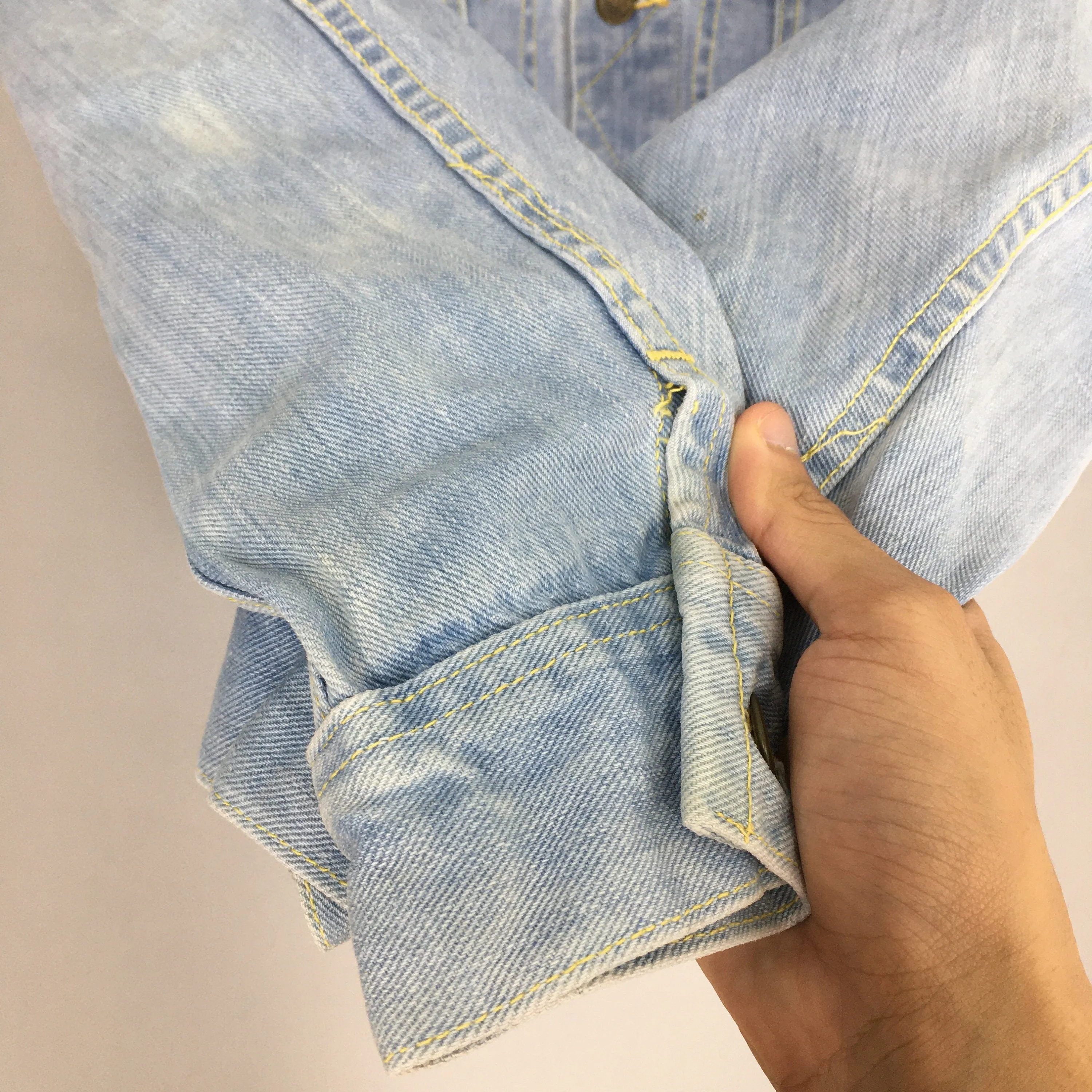 Lee Sanforized Denim Trucker Jacket Small