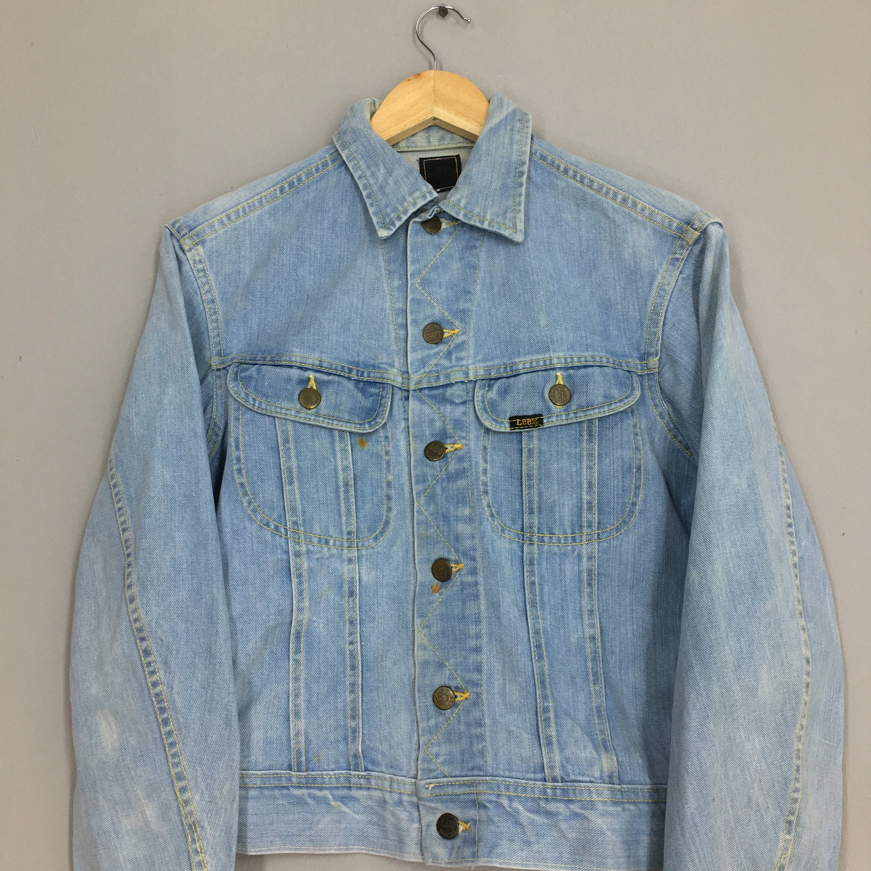 Lee Sanforized Denim Trucker Jacket Small