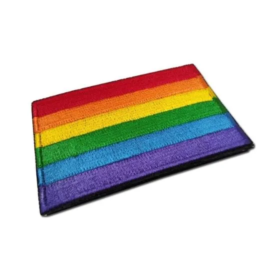 LGBTQIA  Rainbow Pride Velcro Embroidered Patch