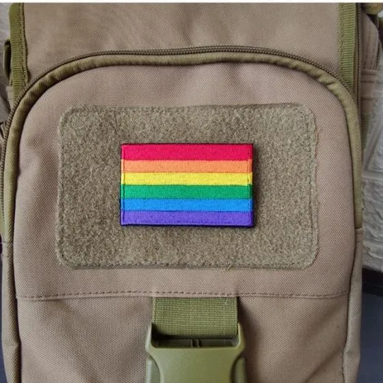 LGBTQIA  Rainbow Pride Velcro Embroidered Patch