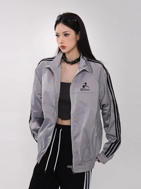 Loose Casual Track Jacket