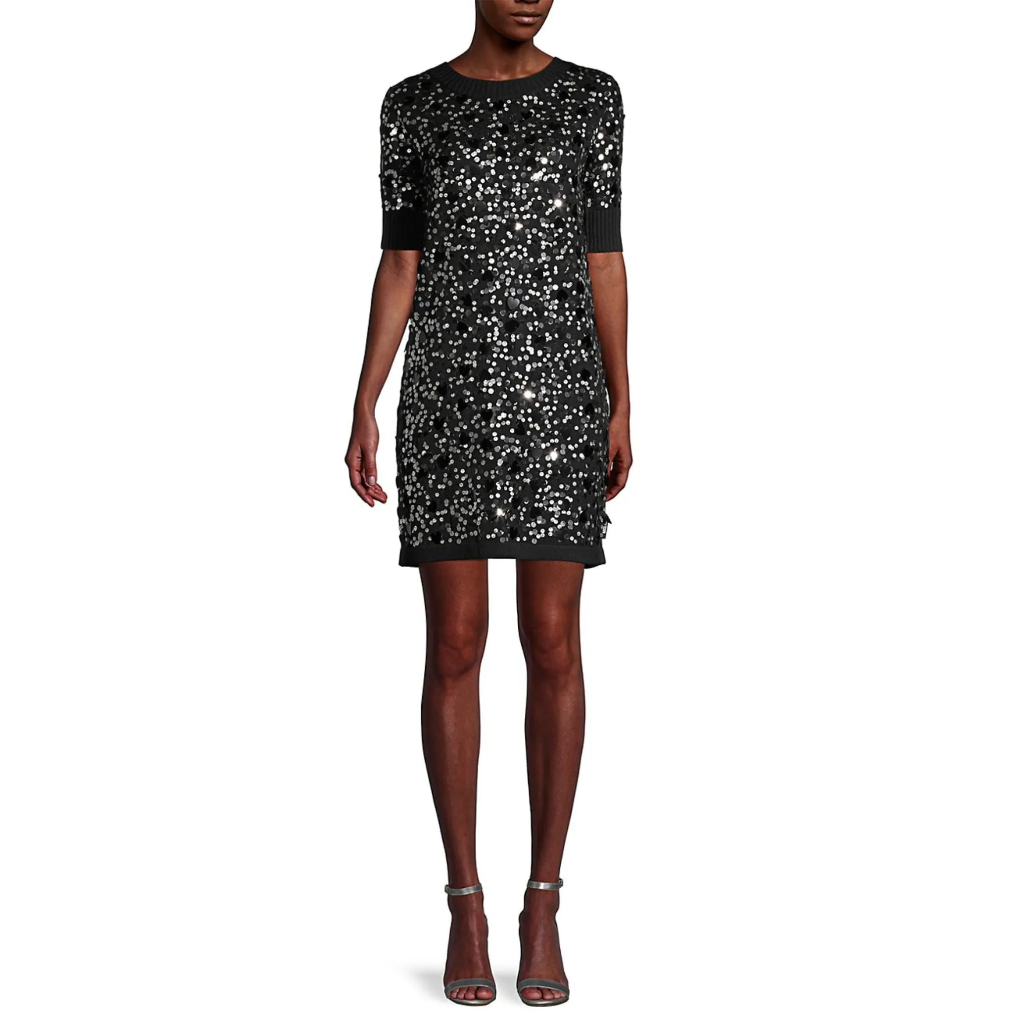 Love Moschino Sequin Sweater Dress