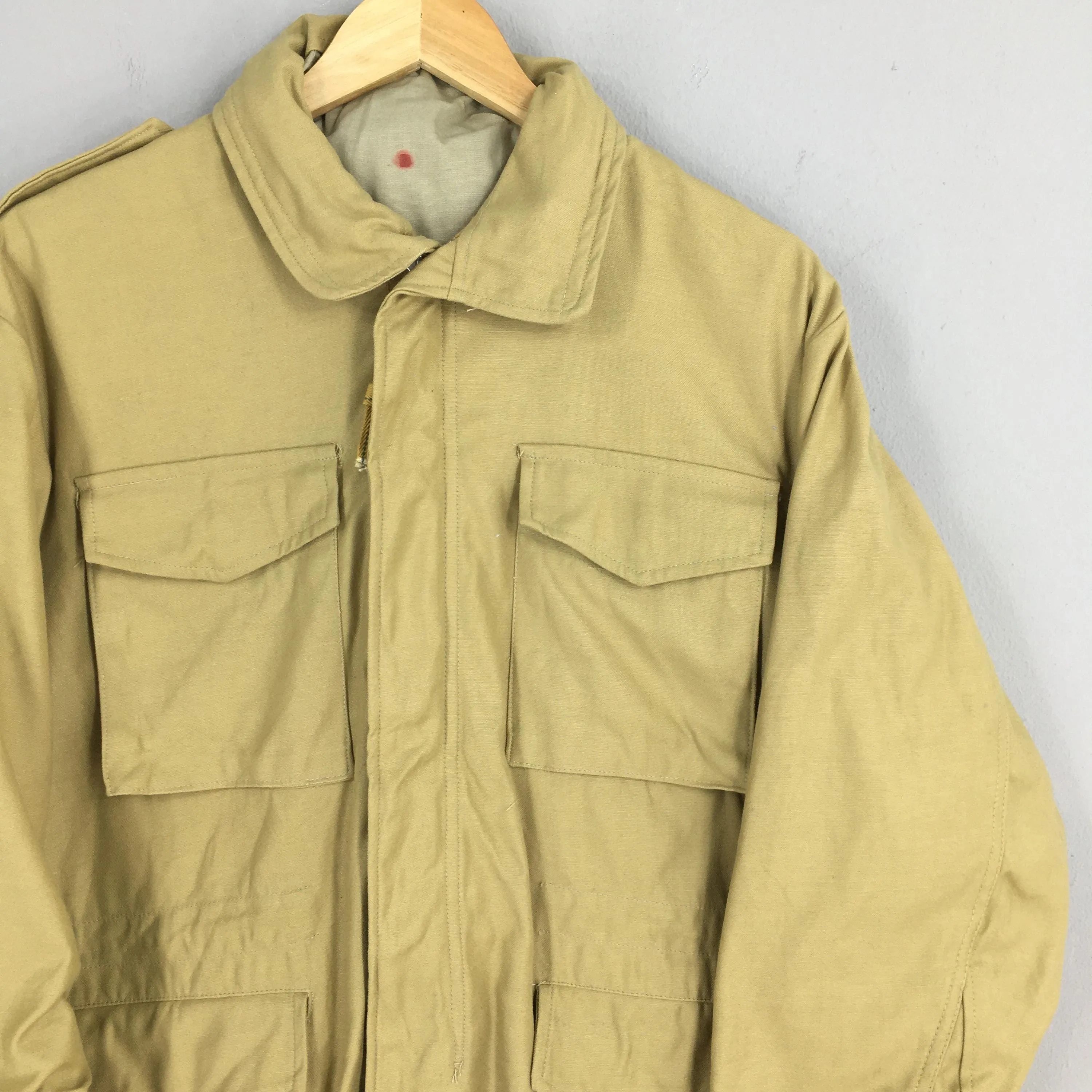 M-65 Army Tactical Cargo Tan Jacket Medium