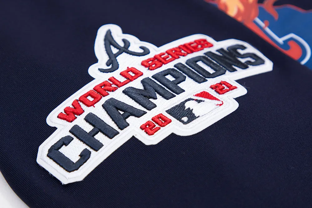MLB ATLANTA BRAVES HOMETOWN MEN'S TRACK JACKET (MIDNIGHT NAVY/RED)