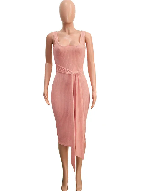 Momyknows Pink Sweater Off Shoulder Sashes Cardigans Bodycon 2-in-1 Baby Shower Maternity Midi Dress
