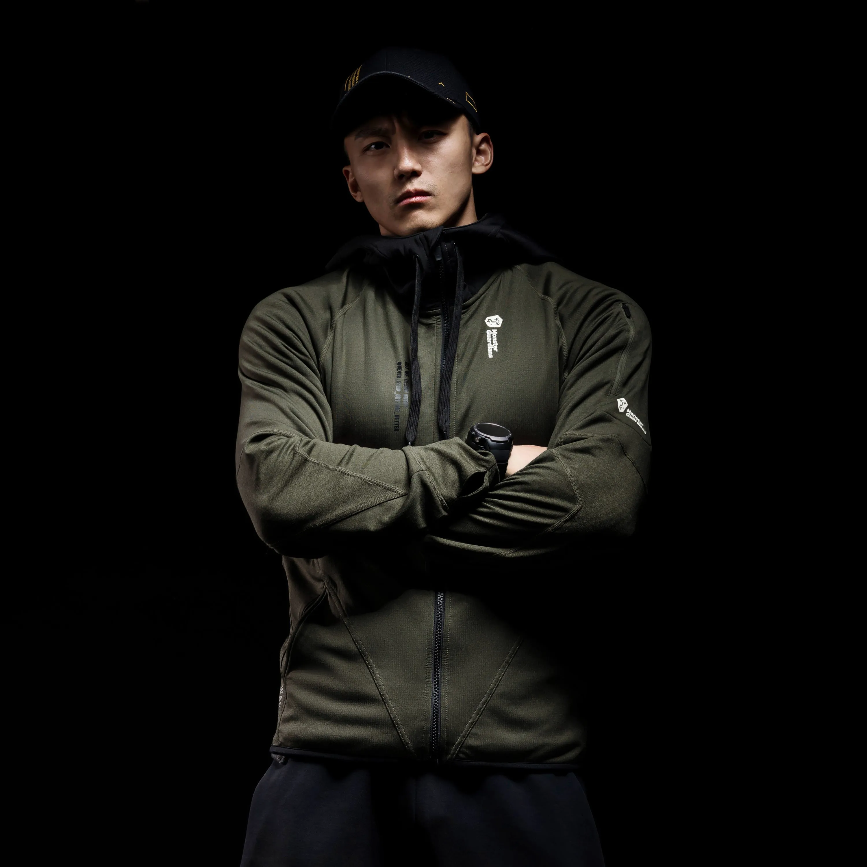 MONSTER GUARDIANS ZIP THROUGH HOODED TRACK JACKET
