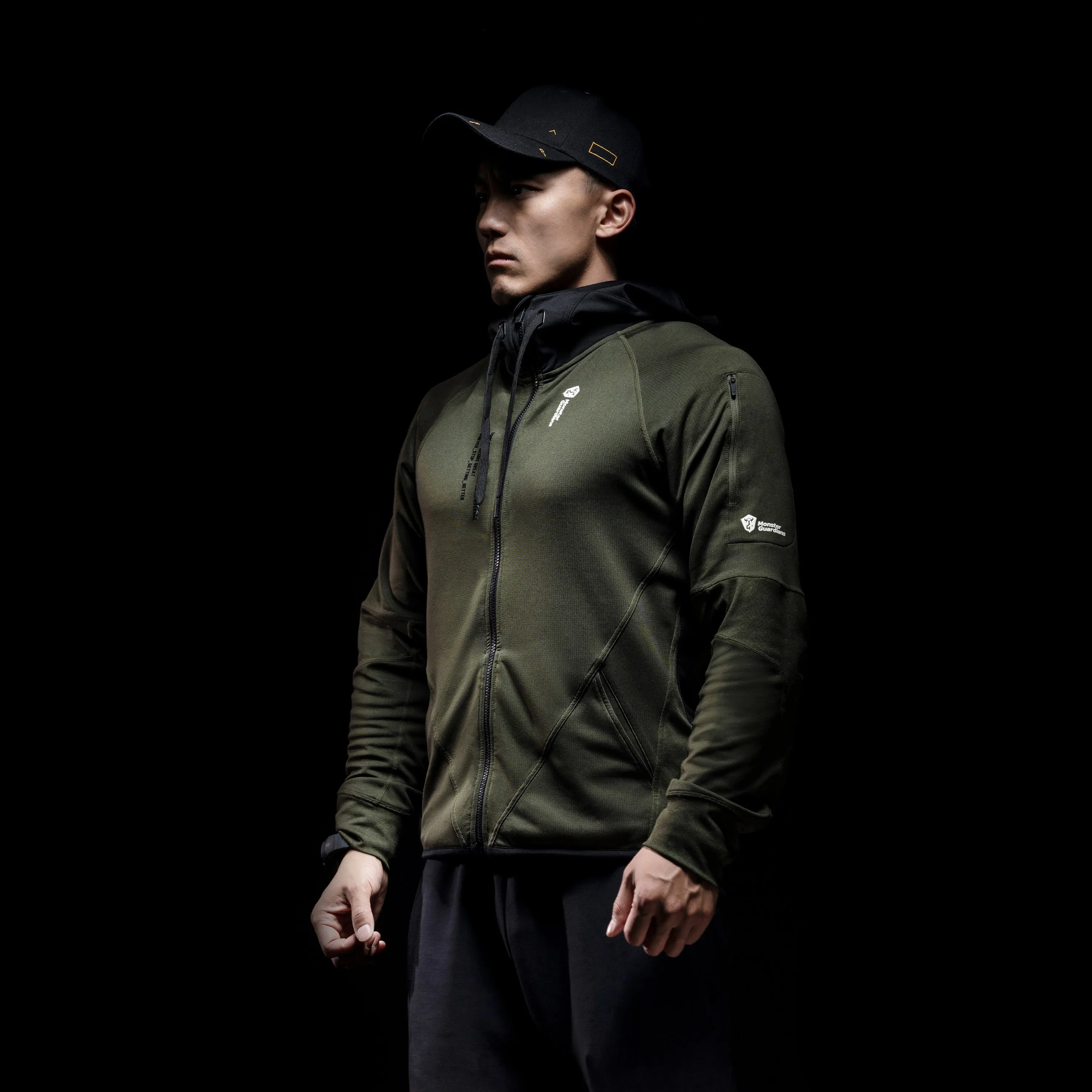 MONSTER GUARDIANS ZIP THROUGH HOODED TRACK JACKET