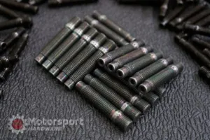 Motorsport Hardware 5-Lug (14 x 1.25 Thread) 78mm Black Bullet Nose Stud Kit