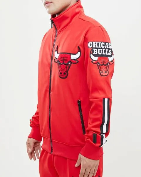 NBA CHICAGO BULLS CLASSIC MEN'S TRACK JACKET (RED)