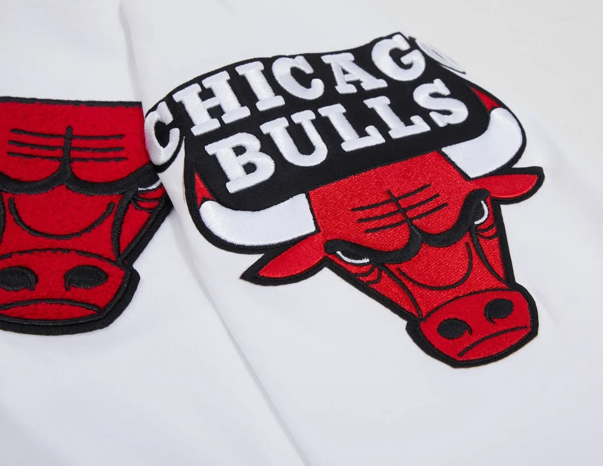 NBA CHICAGO BULLS CLASSIC MEN'S TRACK JACKET (WHITE)