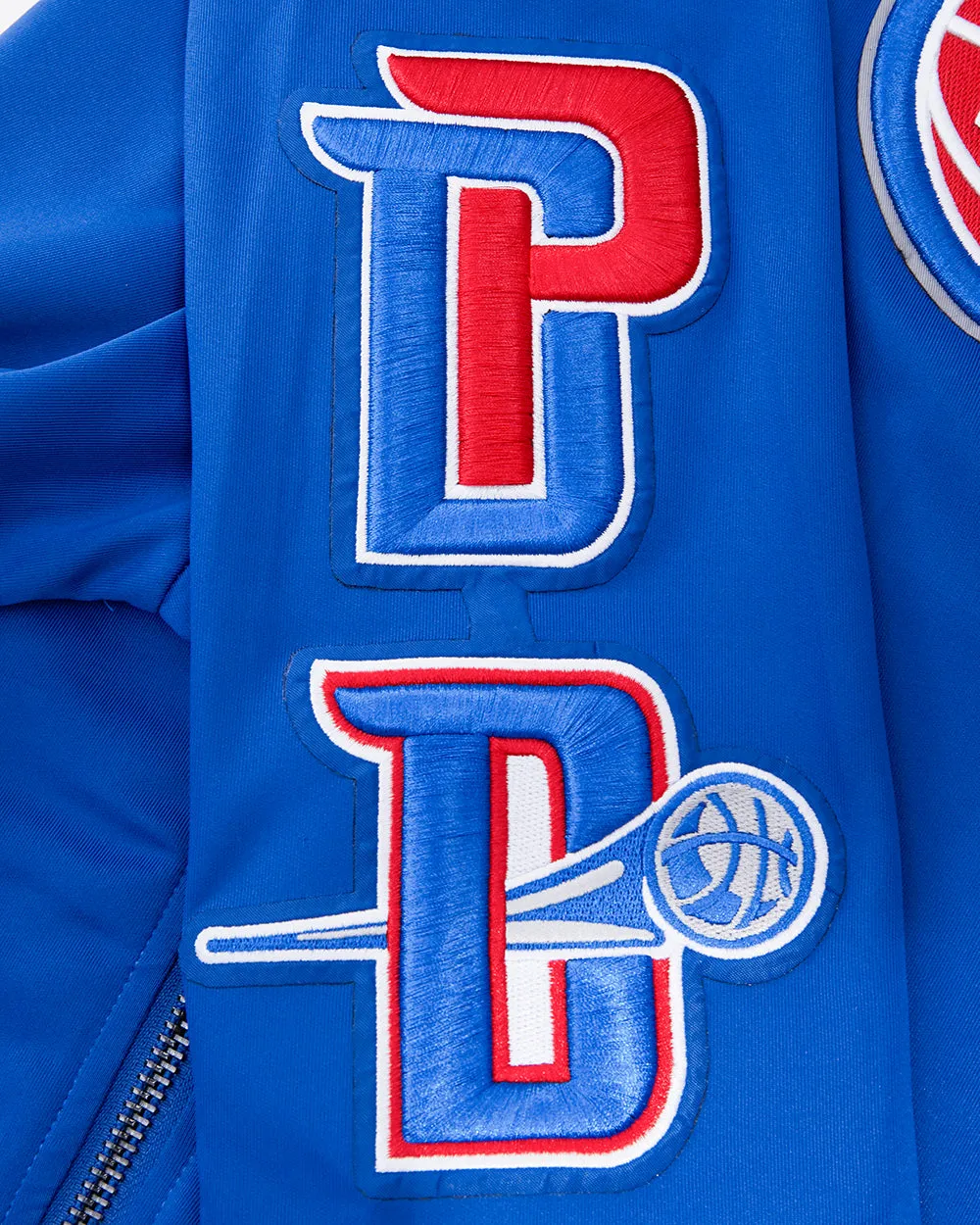 NBA DETROIT PISTONS CLASSIC MEN'S DK TRACK JACKET (ROYAL BLUE/RED)