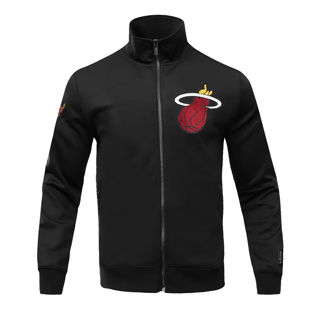 NBA MIAMI HEAT CLASSIC MEN'S DK TRACK JACKET (BLACK)