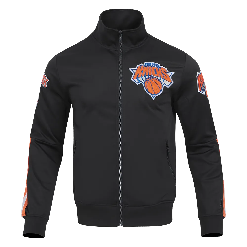 NBA NEW YORK KNICKS CLASSIC MEN'S DK TRACK JACKET (BLACK)
