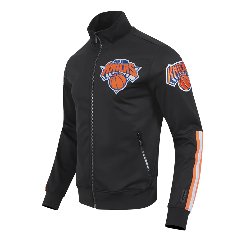 NBA NEW YORK KNICKS CLASSIC MEN'S DK TRACK JACKET (BLACK)