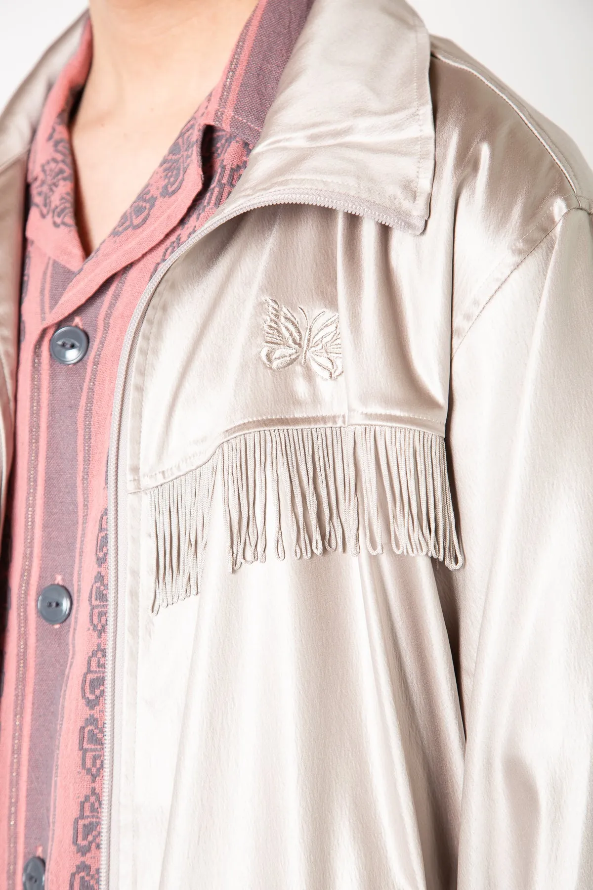 NEEDLES | SATEEN FRINGE TRACK JACKET