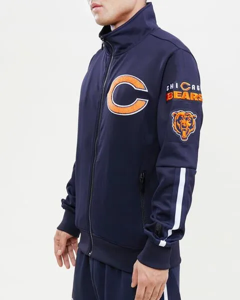 NFL CHICAGO BEARS CLASSIC MEN'S TRACK JACKET (MIDNIGHT NAVY)