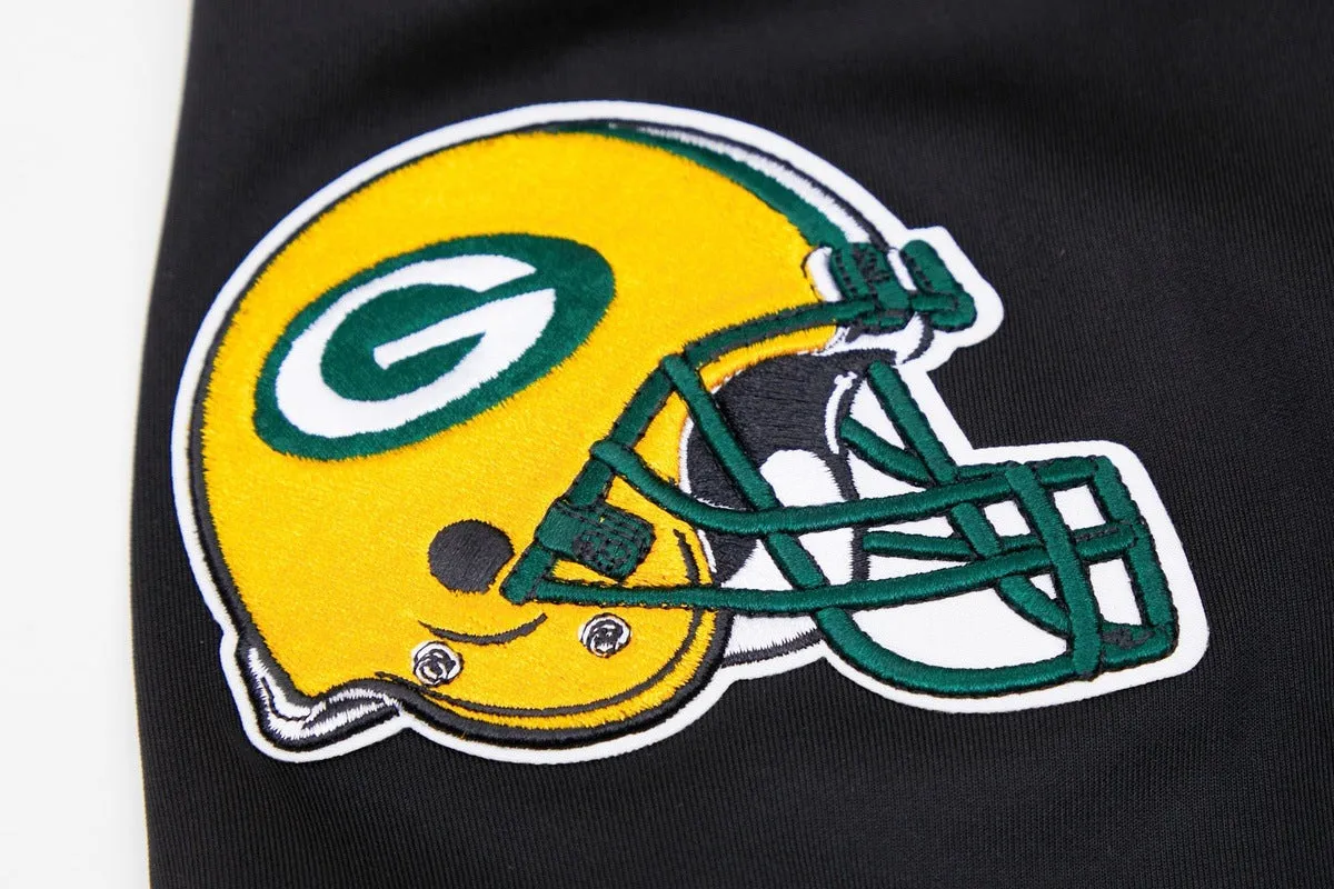 NFL GREEN BAY PACKERS CLASSIC MEN'S TRACK JACKET (BLACK)