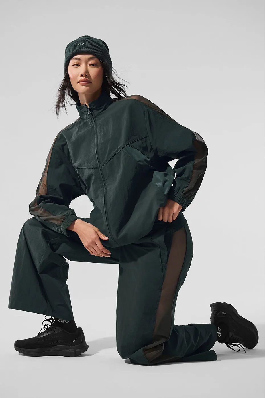 Origin Full-Zip Track Jacket - Charcoal Green