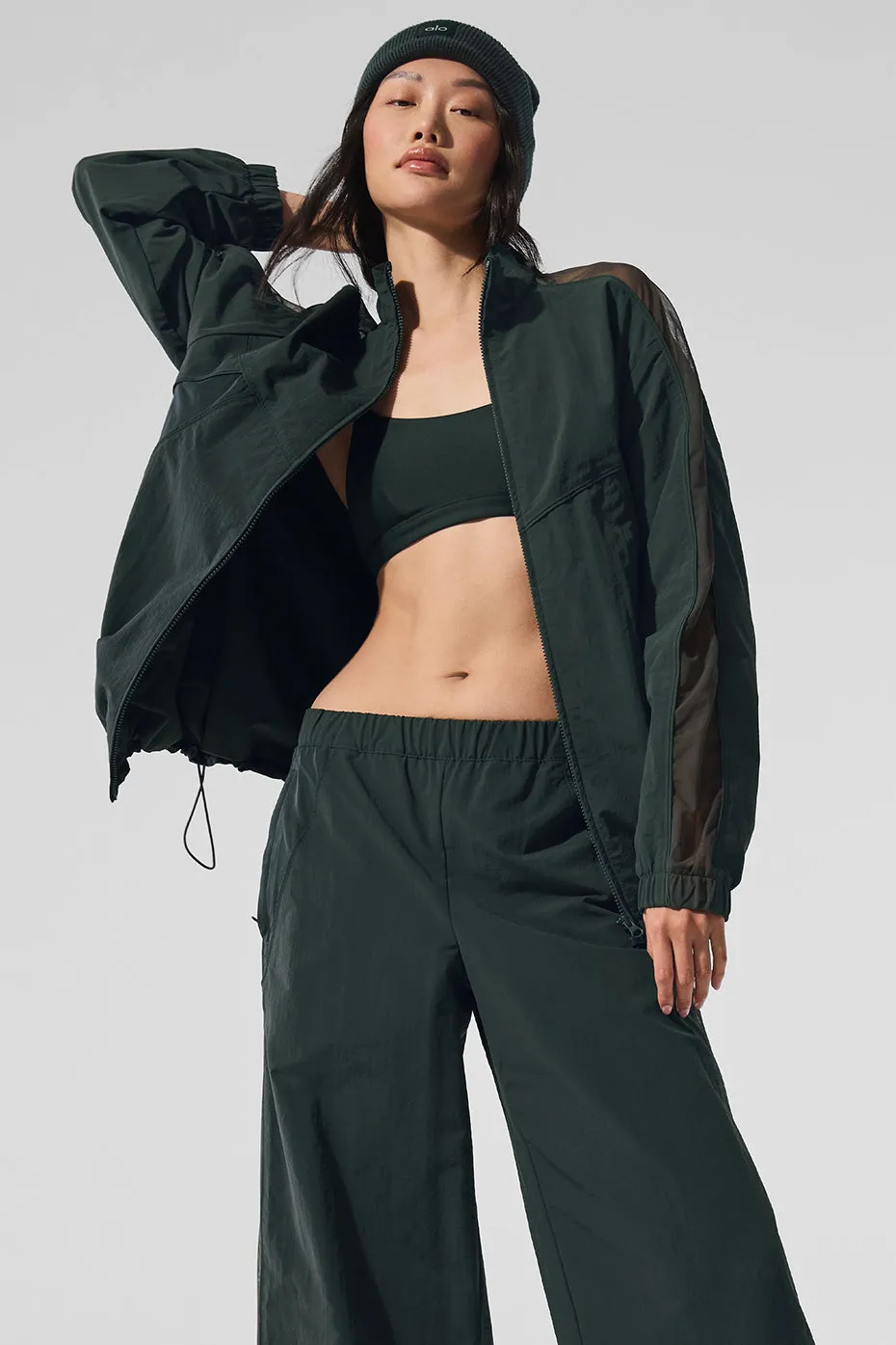 Origin Full-Zip Track Jacket - Charcoal Green