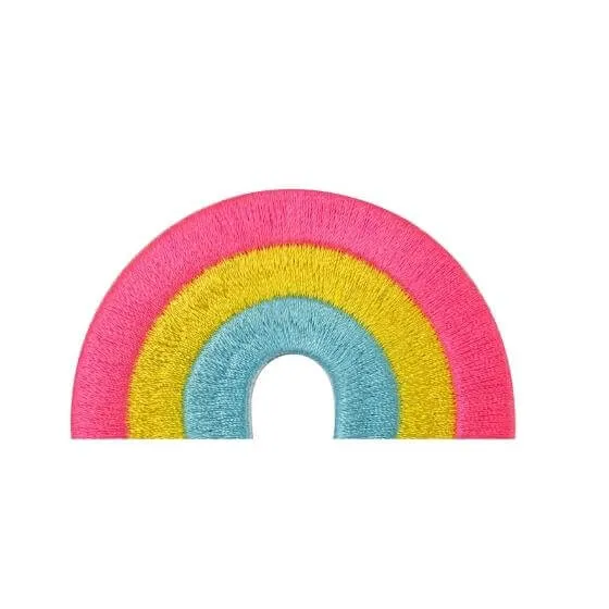 Pansexual Pride Rainbow Iron-on Embroidered Patch