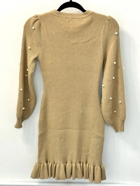 Pretty In Pearl Sweater Dress