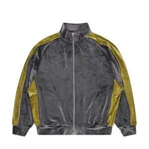 rassvet racer zip jacket (grey / green)