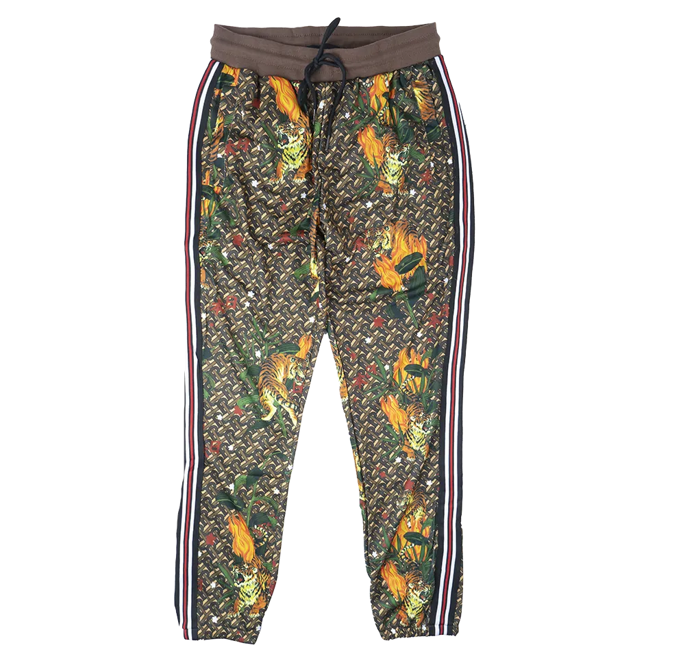 REASON TRACK JACKET & PANTS SET BROWN - A1-S100