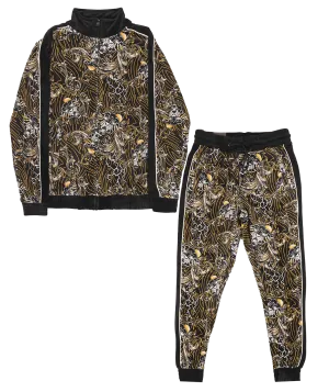 REBEL MINDS VELOUR TRACK SET BLACK - 122-848