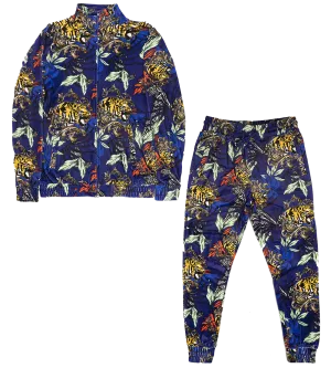 REBEL MINDS VELOUR TRACK SET NAVY - 122-847